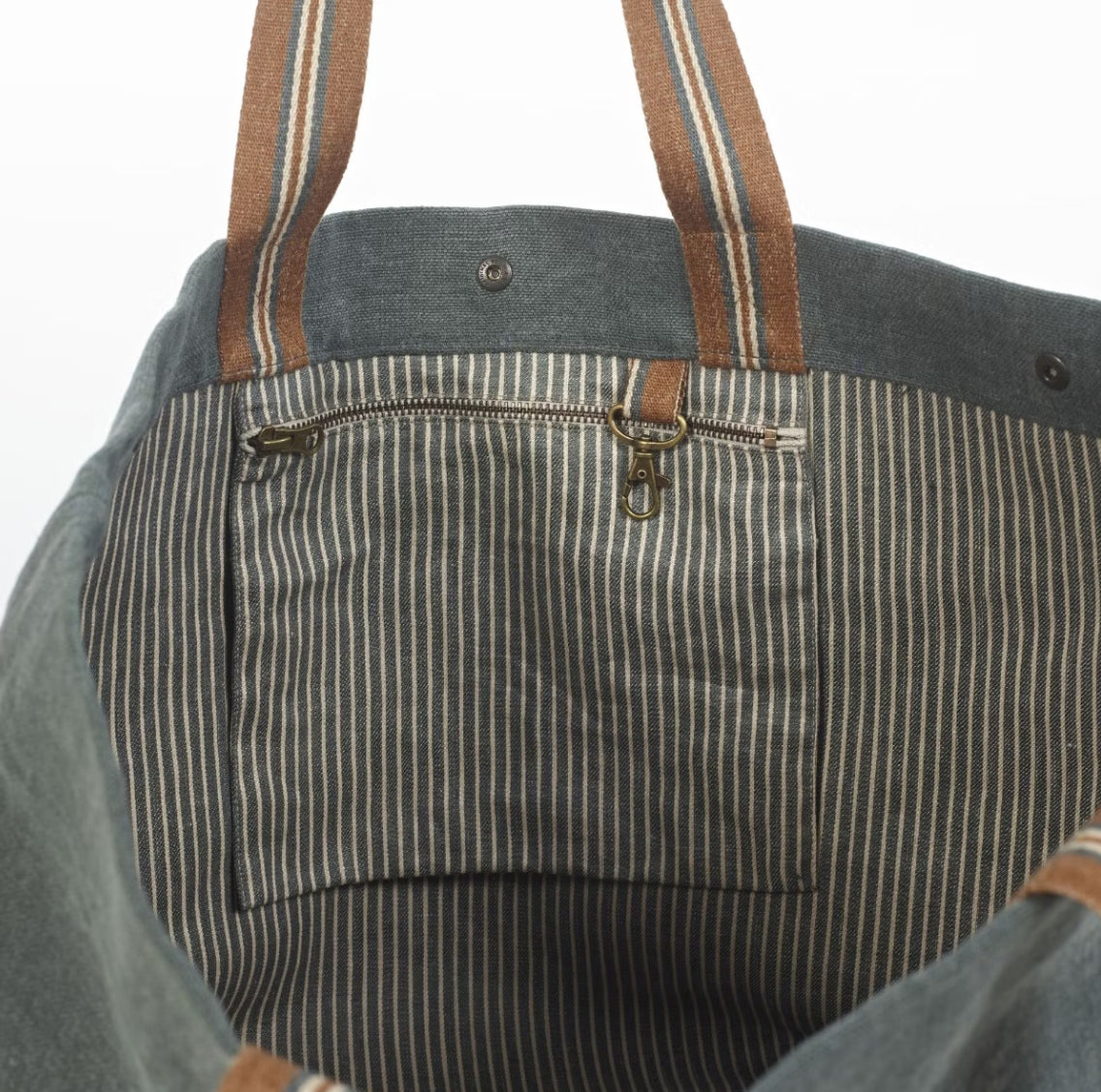 SS25 - Libeco - Atlas Large Shoulder Sac | River - inside display  3 