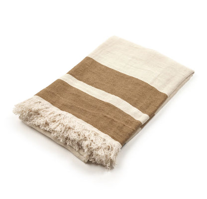 SS25 - Libeco - Belgian Linen Fouta | 43x71" | Dakota Stripe - folded 5