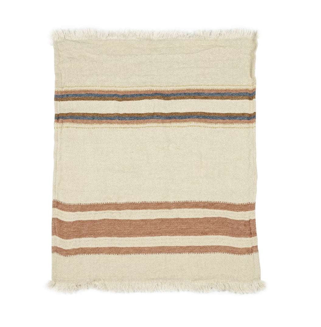 SS25 - Libeco - Belgian Linen Fouta | 43x71" | Harlan Stripe - display 2