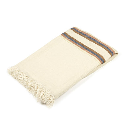 SS25 - Libeco - Belgian Linen Fouta | 43x71" | Harlan Stripe - folded 3