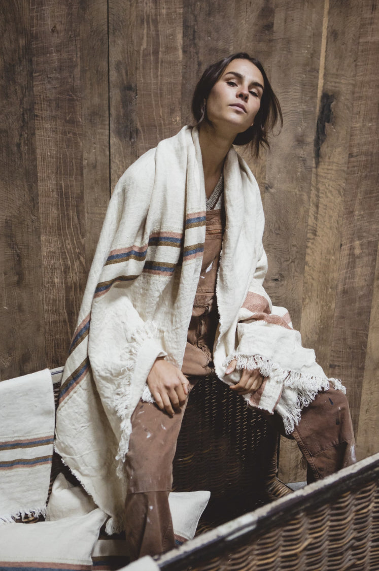 SS25 - Libeco - Belgian Linen Fouta | 43x71" | Harlan Stripe - lifestyle 4