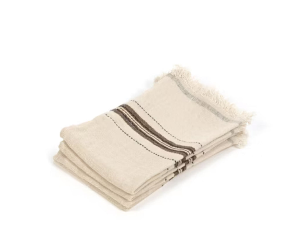 SS25 - Libeco - Belgian Linen Guest Towel | Small Fouta | Tinos - folded 1 