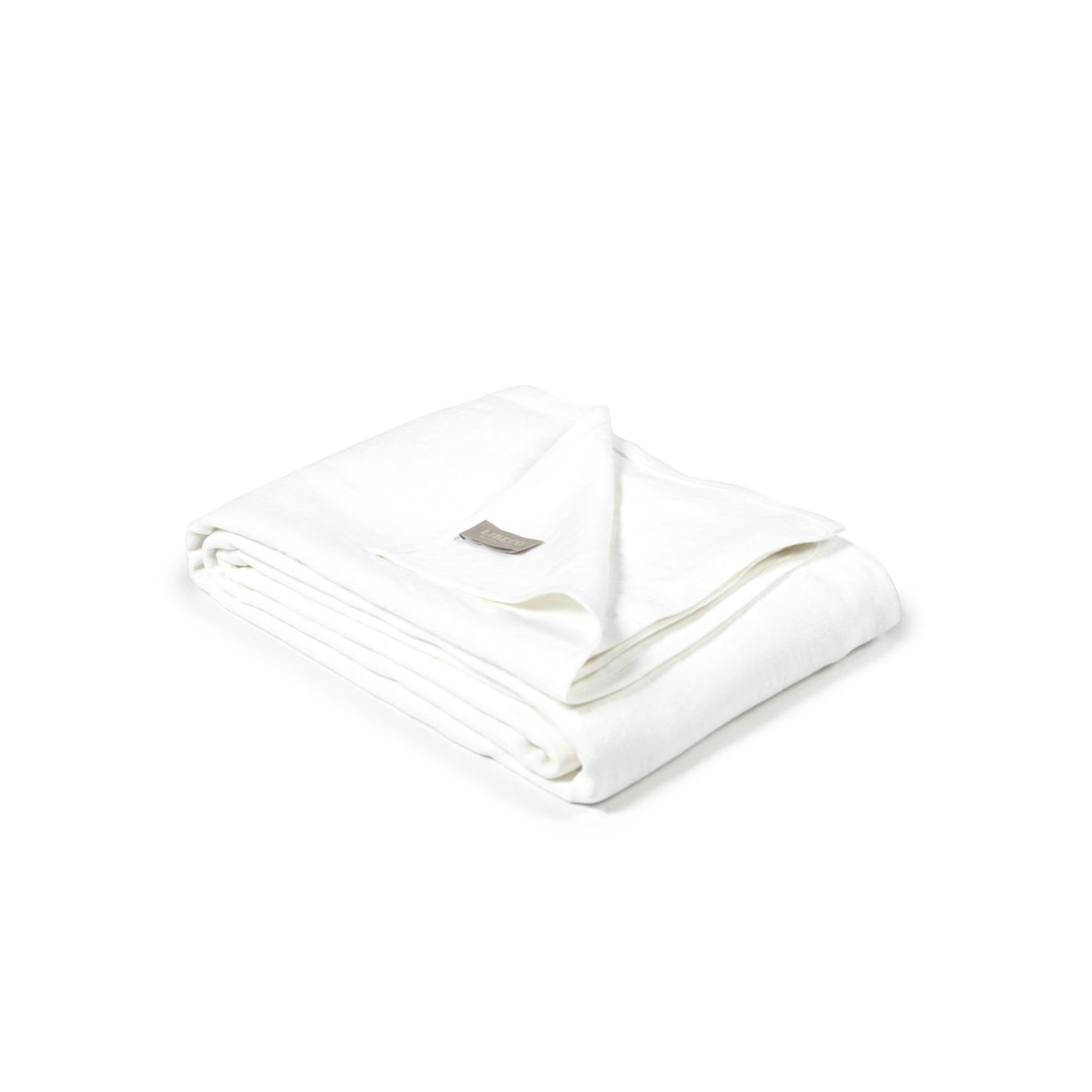 Libeco Hudson Blanket in Optic White