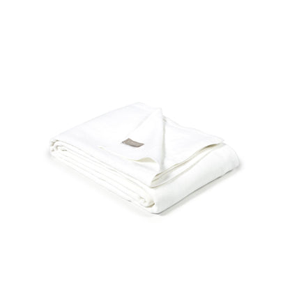 Libeco Hudson Blanket in Optic White