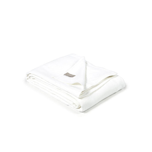 Libeco Hudson Blanket in Optic White