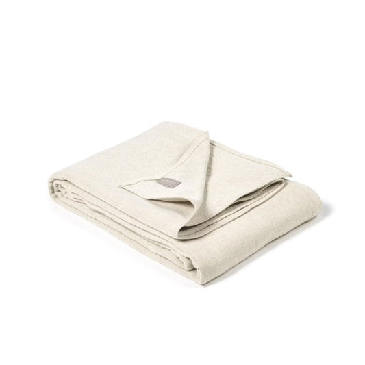 SS25 - Libeco - Hudson Linen Blanket | 130x89" | Natural - folded 2 
