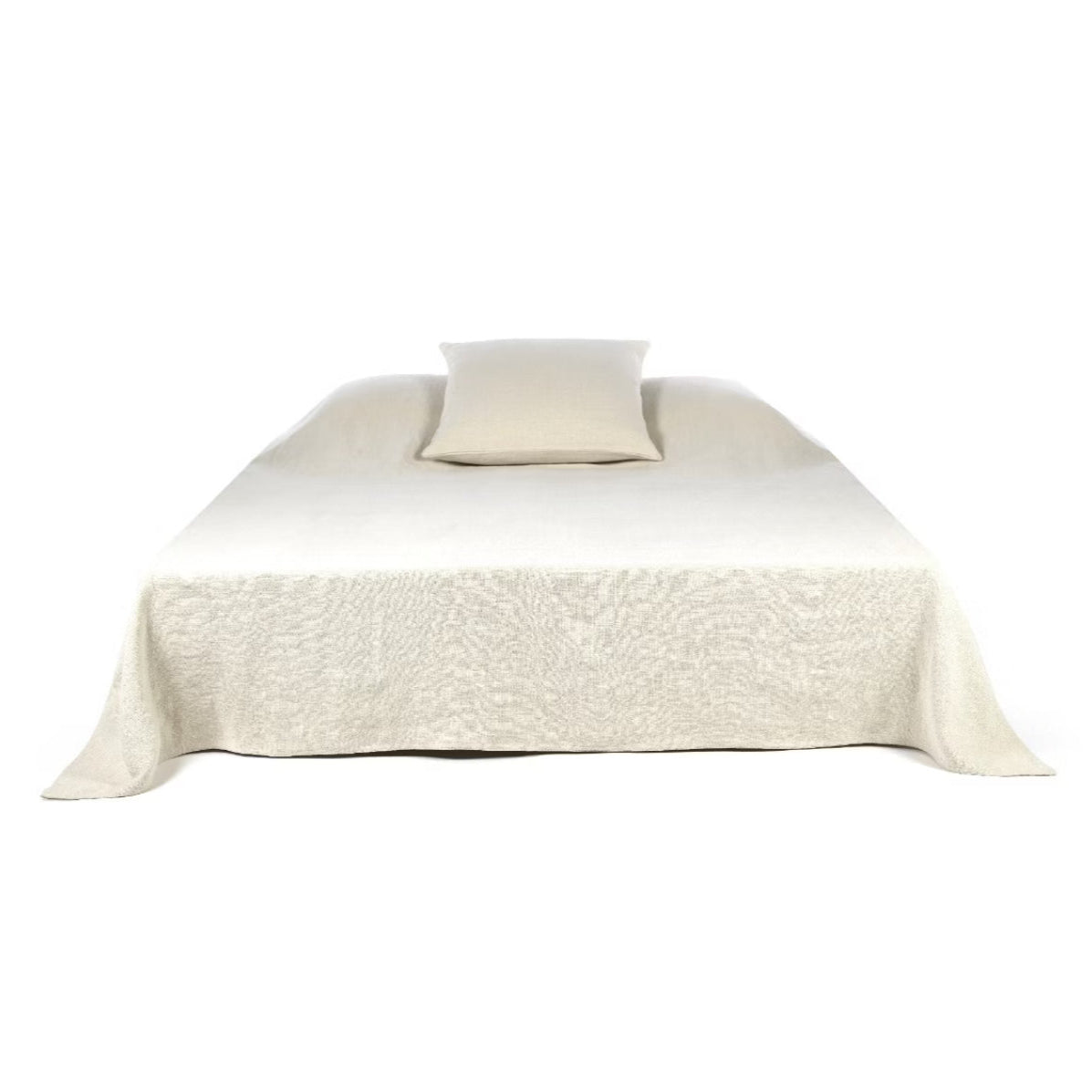 SS25 - Libeco - Hudson Linen Blanket | 130x89" | Natural - on bed 1 