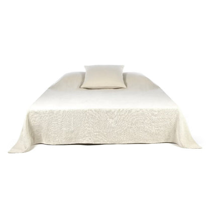 SS25 - Libeco - Hudson Linen Blanket | 130x89" | Natural - on bed 1 