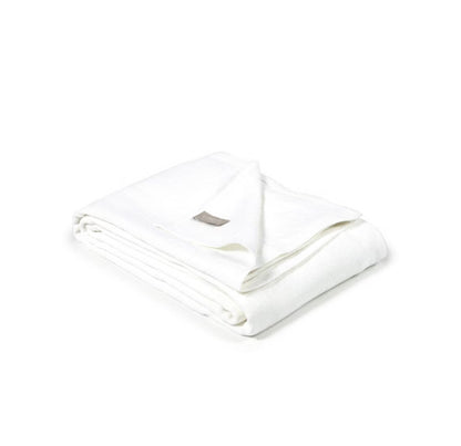 SS25 - Libeco - Hudson Linen Blanket | 130x89" | Optic White - folded 2 