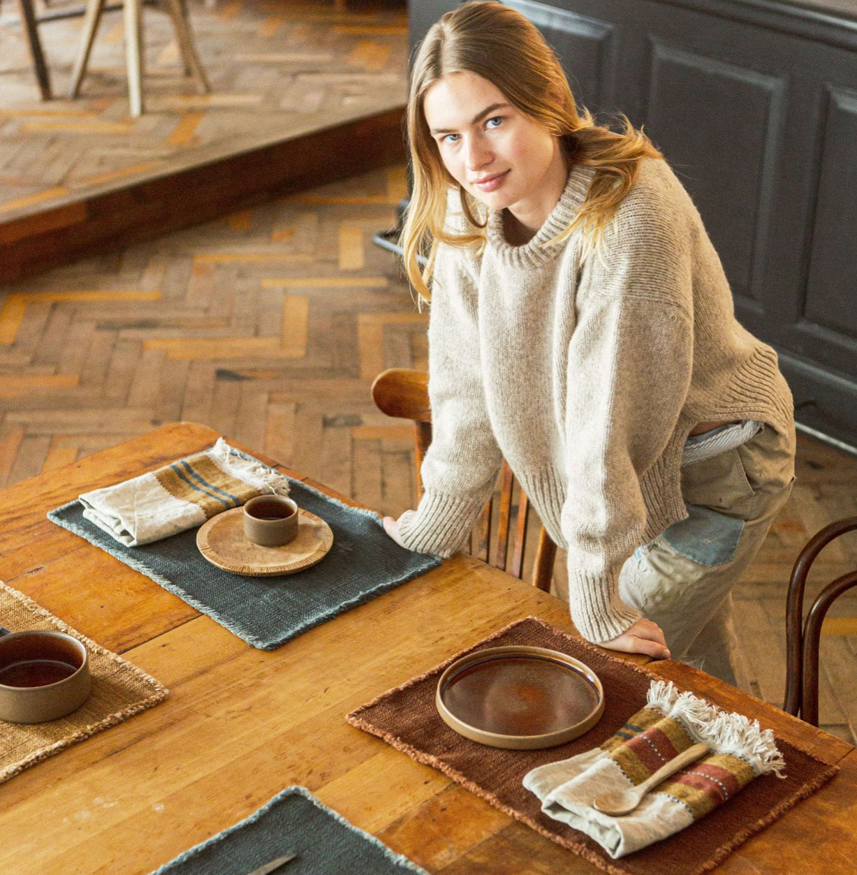SS25 - Libeco - Jasper Placemat | Single | Leather - lifestyle 3