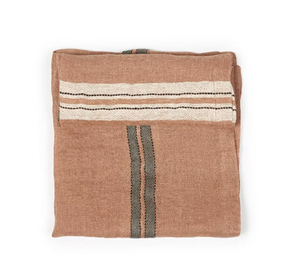 SS25 - Libeco - Mojave Napkin | 2pc Set | Stripe - display folded 3