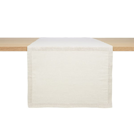 Libeco Riverside Table Runner in Ficelle