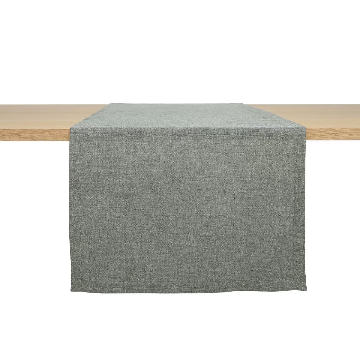 Libeco Riverside Table Runner in Sulfur Black