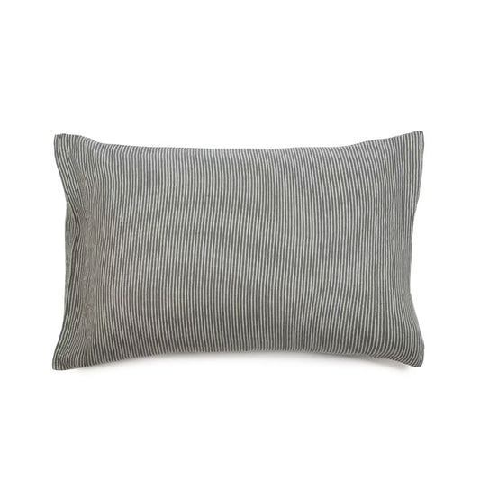 Libeco Sailors Stripe Pillow Sham in RIver, Lumbar size