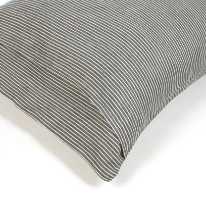 Libeco Sailors Stripe Pillow Sham in RIver, Lumbar size