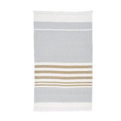 Libeco The Belgian Towel Fouta in Ash Stripe