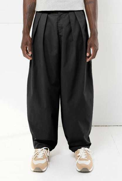 SS25 - Mercy House - Lucas Pleated Pant in Black - front 3 