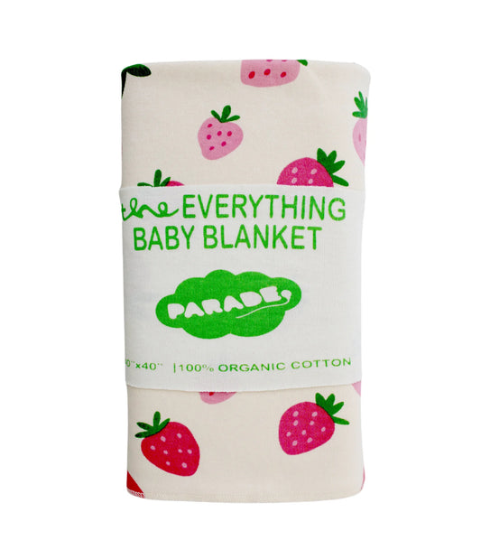 SS25 - Parade Organic - Organic Blanket Baby Blanket in Strawberries