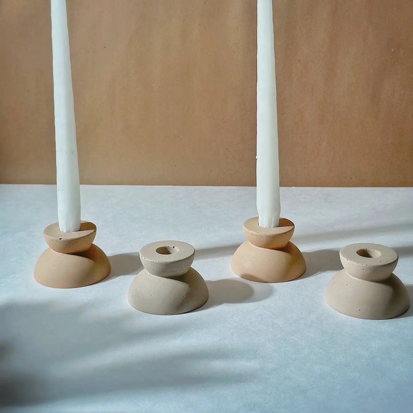 SS25 - Planet Y - Taper Candle Holder | Ecru - display 2