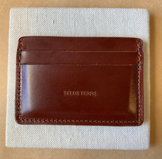 SS25 - Selde Terre - Cardholder | Brown Leather - front 1 