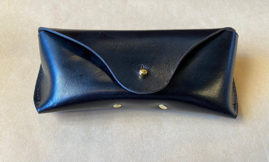 SS25 - Selde Terre - Glasses Case | Black Leather - front 1 