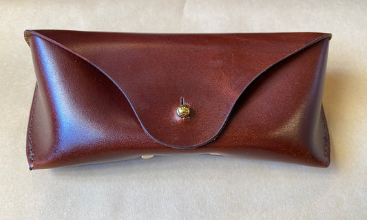 SS25 - Selde Terre - Glasses Case | Brown Leather - front 1 