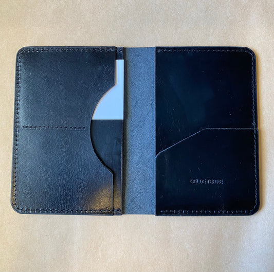SS25 - Selde Terre - Passport Case | Black Leather - inside 1 
