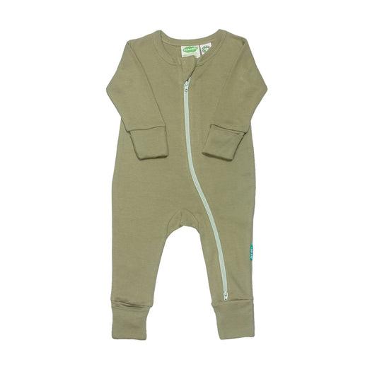 SS25 - Signature 2-WayZip | L/S Romper | Olive Green - Parade Organic
