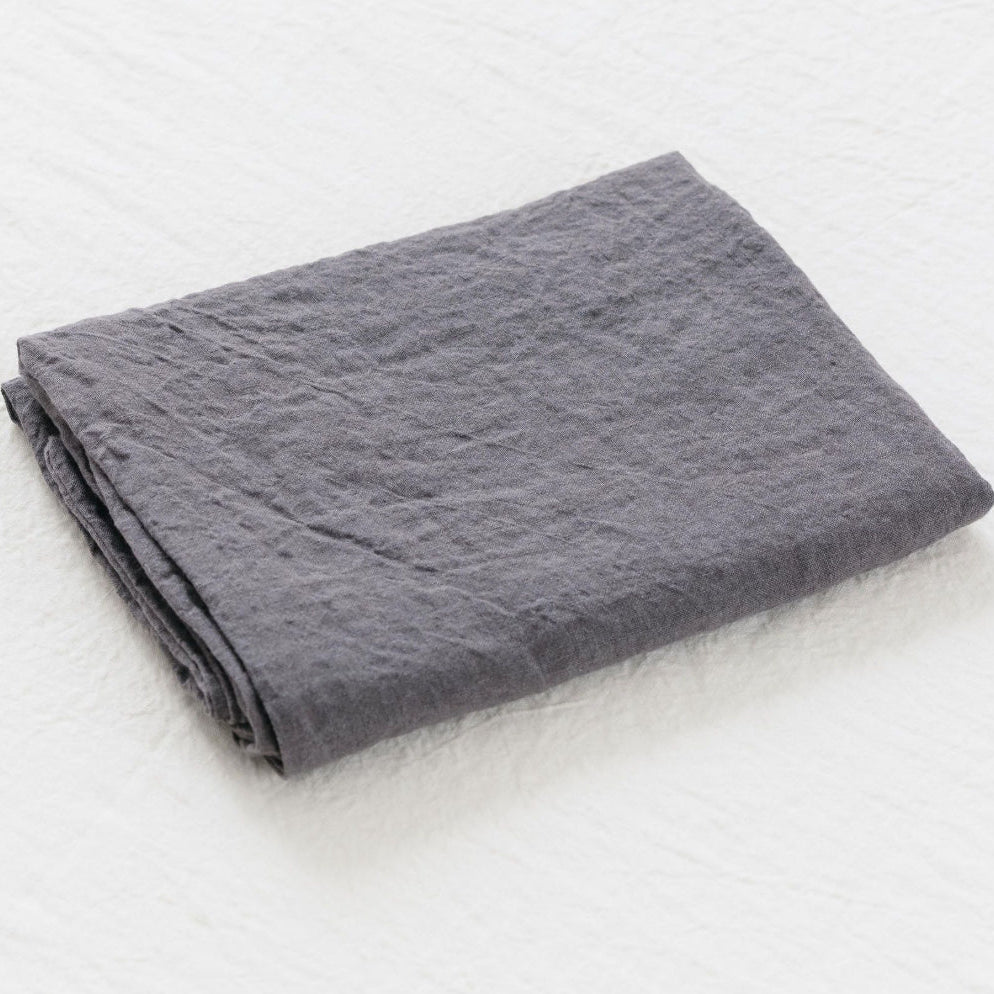 Somn linen pillowcases, Charcoal