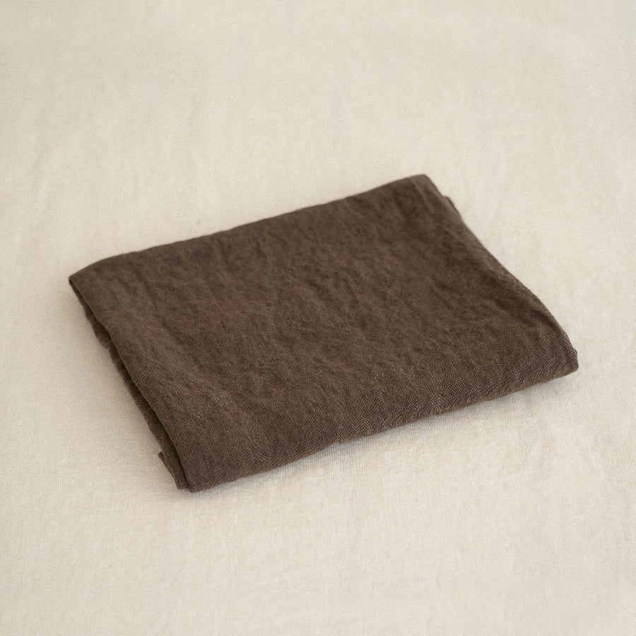 Somn linen pillowcases, Chocolate
