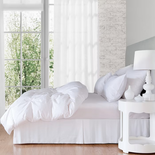 St Geneve Embassy Down Duvet displayed on bed.