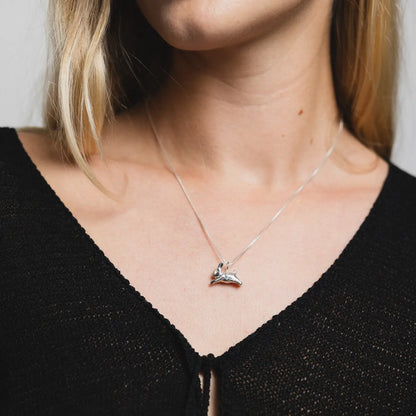 Bunny Charm Necklace | Sterling Silver
