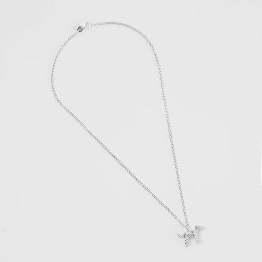 Dog Charm Necklace | Sterling Silver