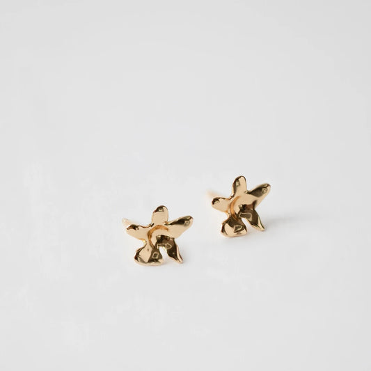 Flower Studs | Gold