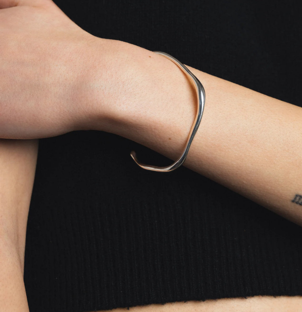 SS25 - Wolf Circus - Blake Bracelet | Sterling Silver - on model 2 