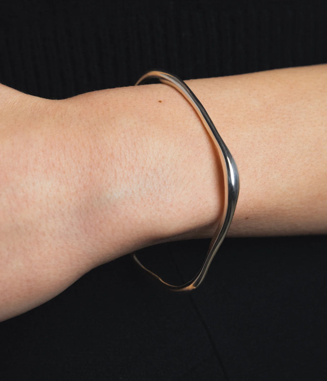 SS25 - Wolf Circus - Blake Bracelet | Sterling Silver - on model 3