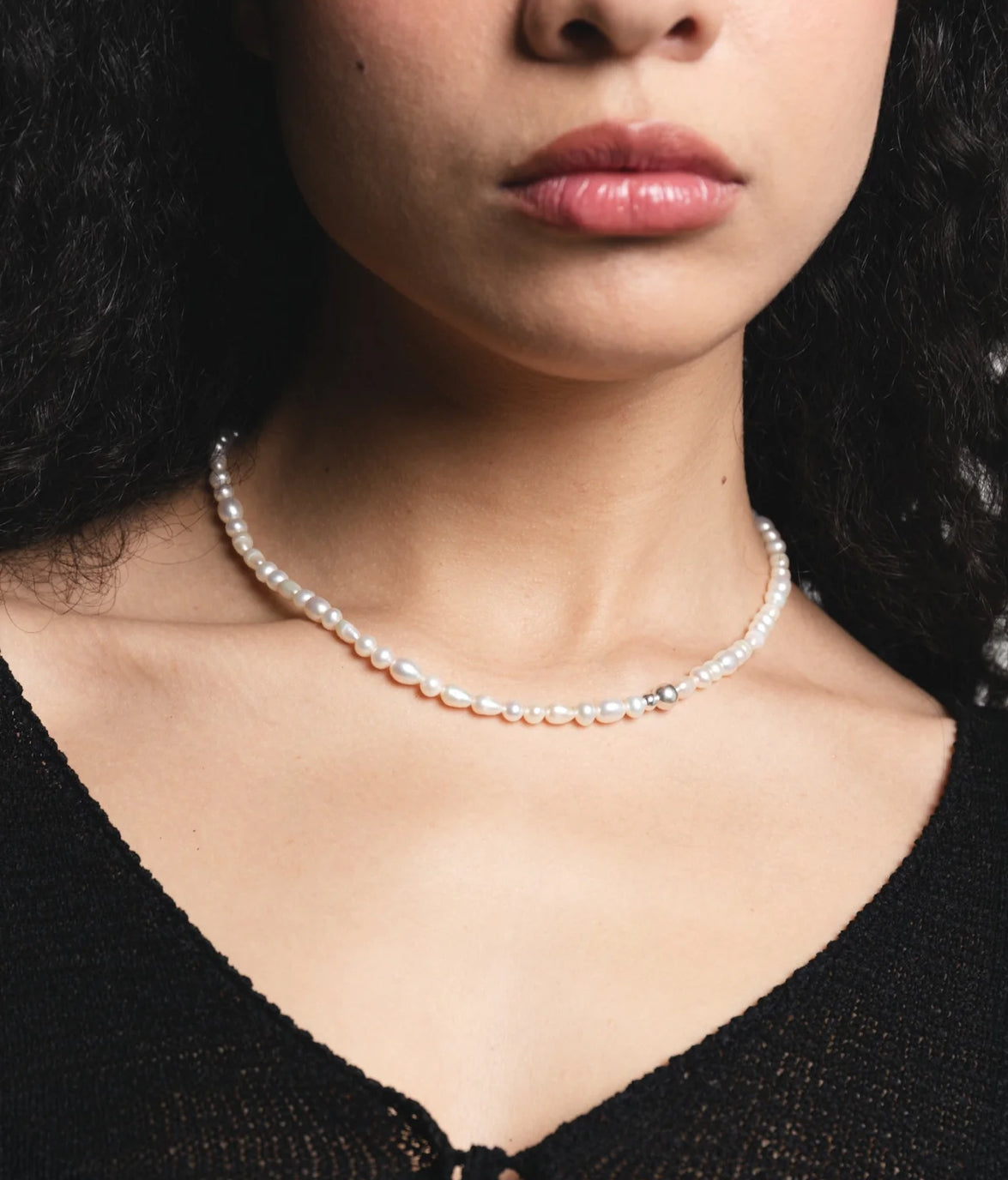 SS25 - Wolf Circus - Quinn Necklace | Silver - on model 1 