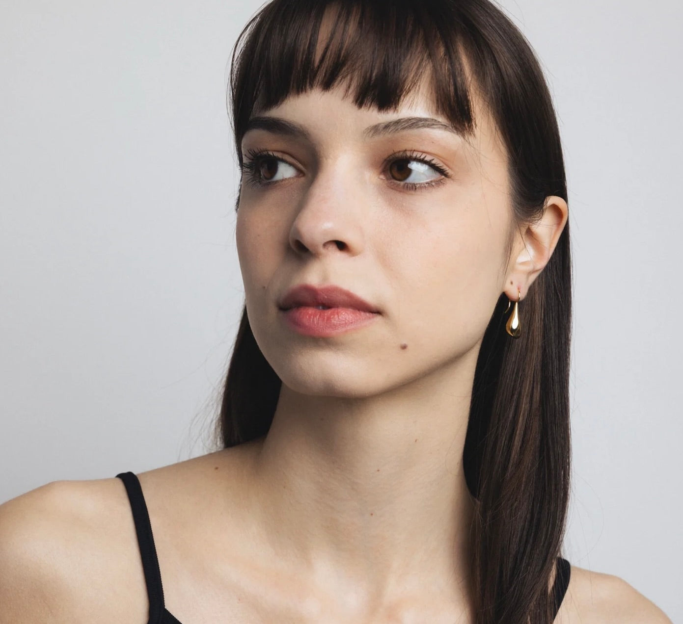 SS25 - Wolf Circus - Sage Earrings | Gold - on model 2 