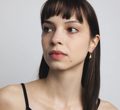 SS25 - Wolf Circus - Sage Earrings | Gold - on model 2 