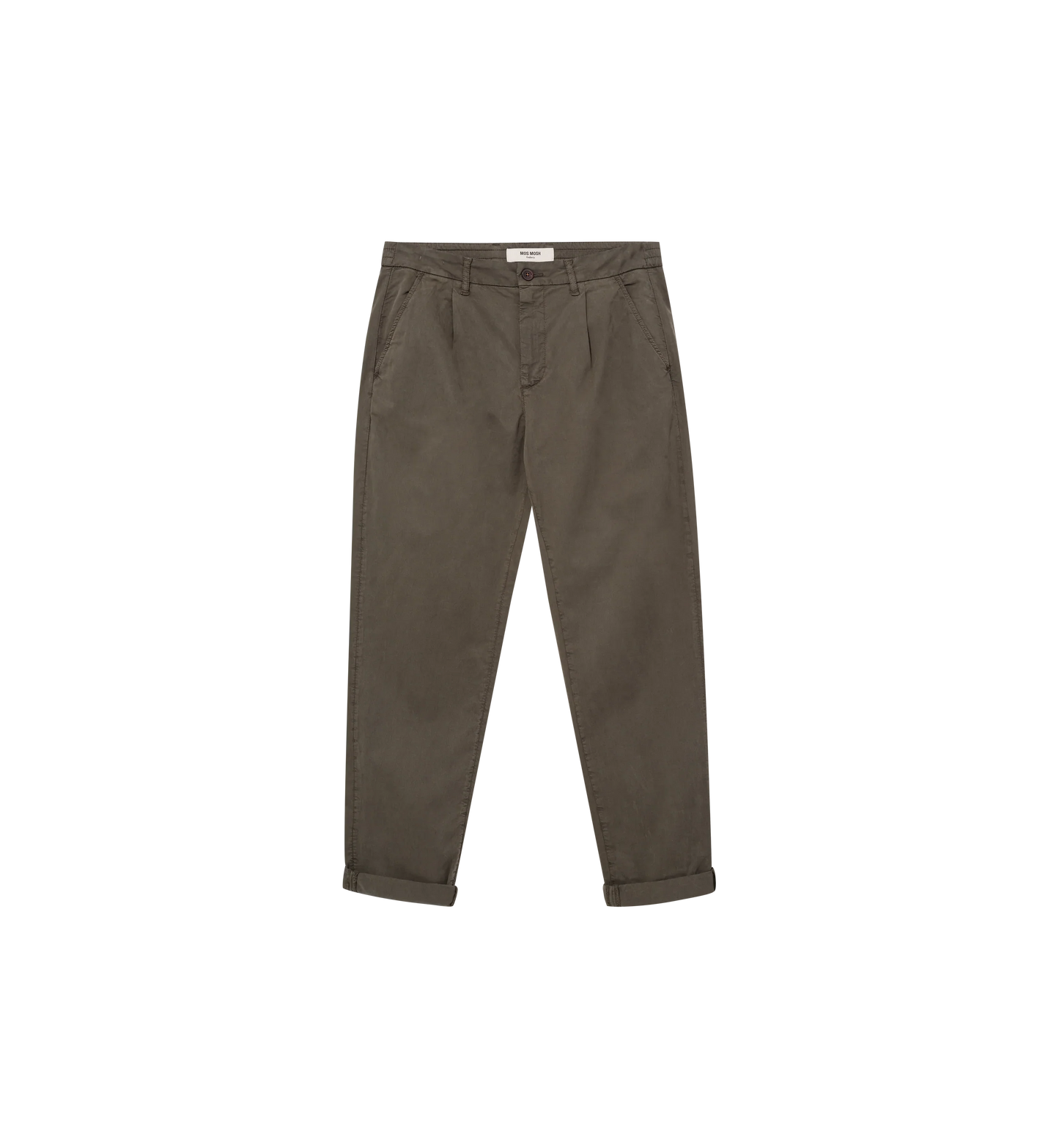 Mos Mosh Gallery Men's Jones Darwin Pant in Grape Leaf front flatlay