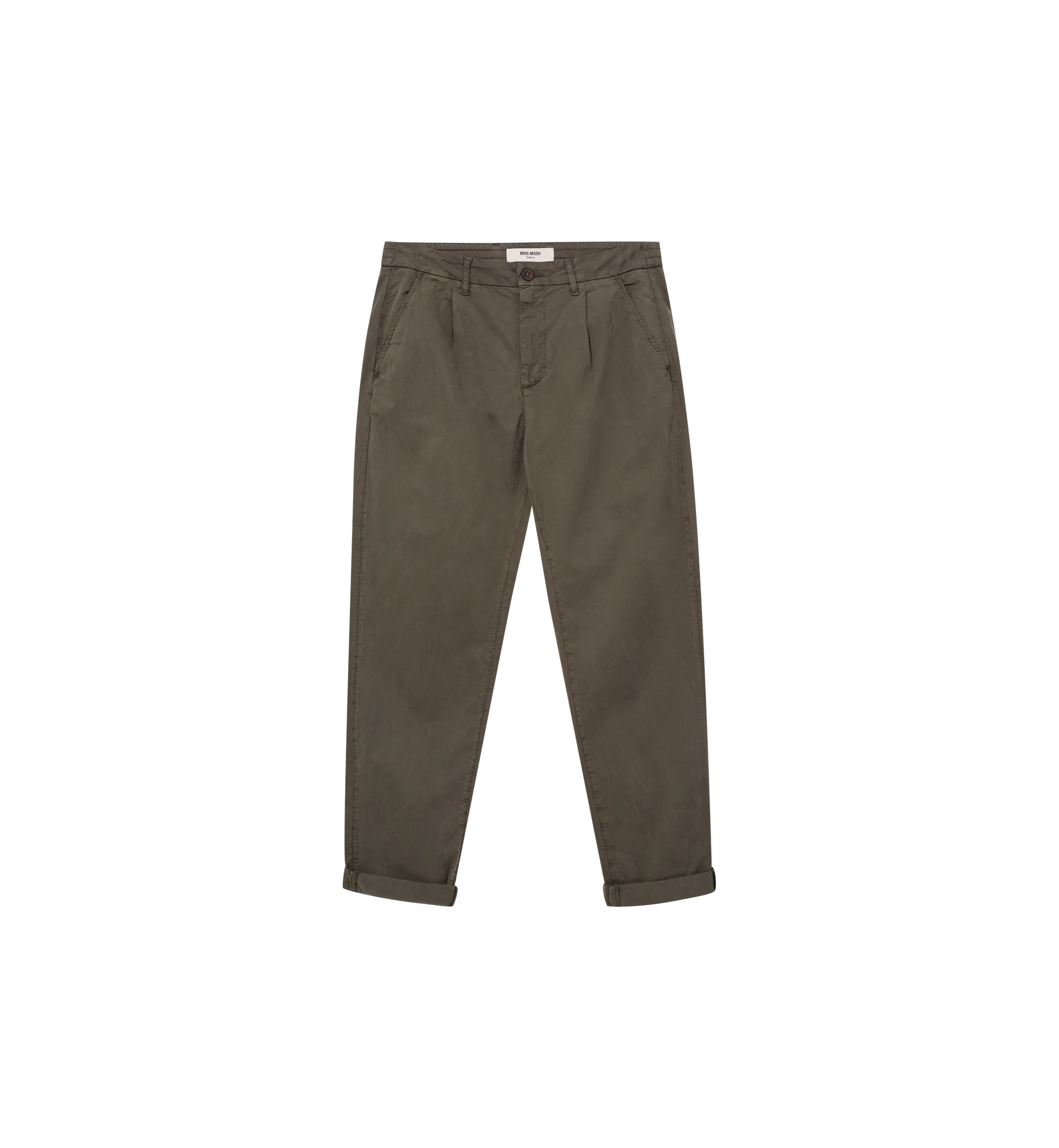 Mos Mosh Gallery Men's Jones Darwin Pant in Grape Leaf front flatlay