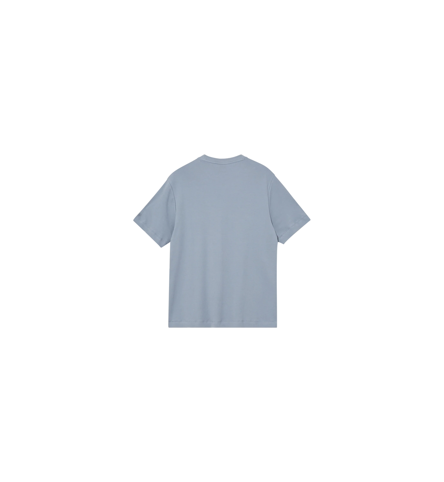 Mos Mosh Gallery mens  crew neck cotton t-shirt with short sleeves and subtle chest logo in Kelowna in flint stone colour
