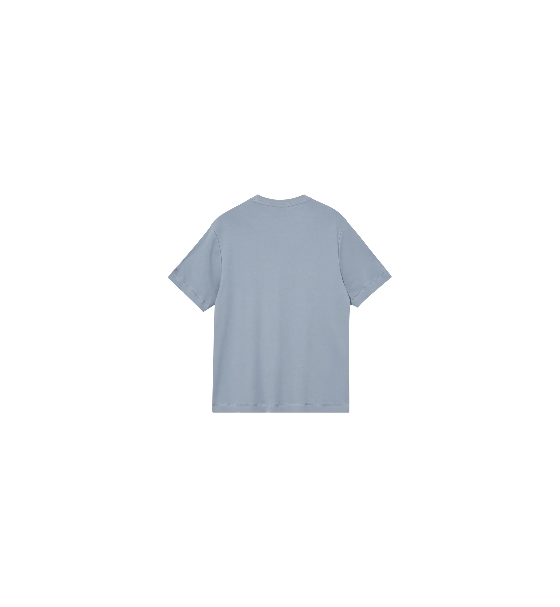 Mos Mosh Gallery mens  crew neck cotton t-shirt with short sleeves and subtle chest logo in Kelowna in flint stone colour