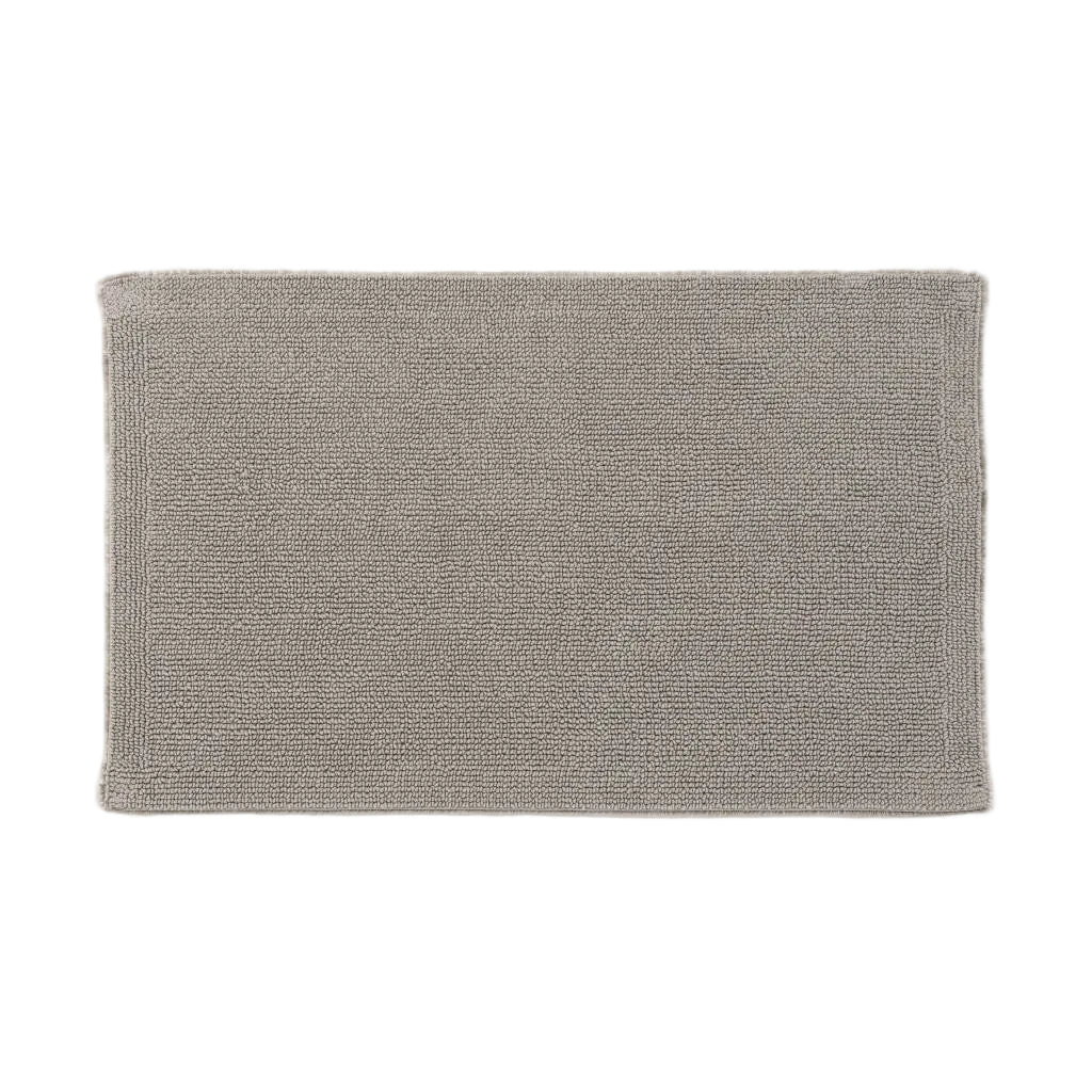 Gray bath mat on a white background