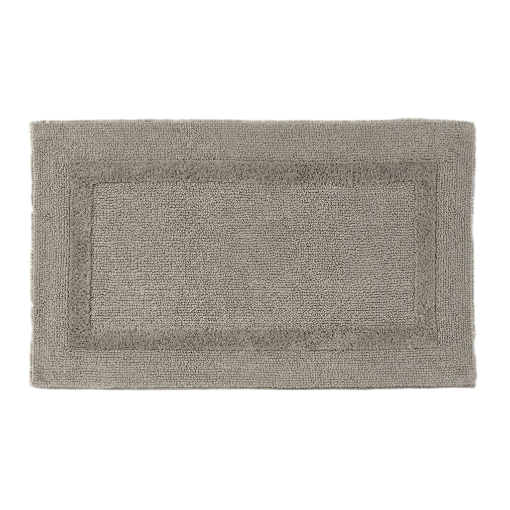 Gray bath mat on a white background