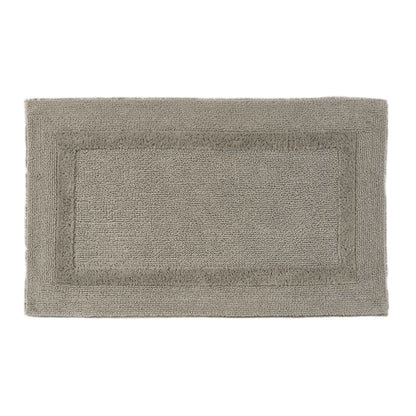 Gray bath mat on a white background