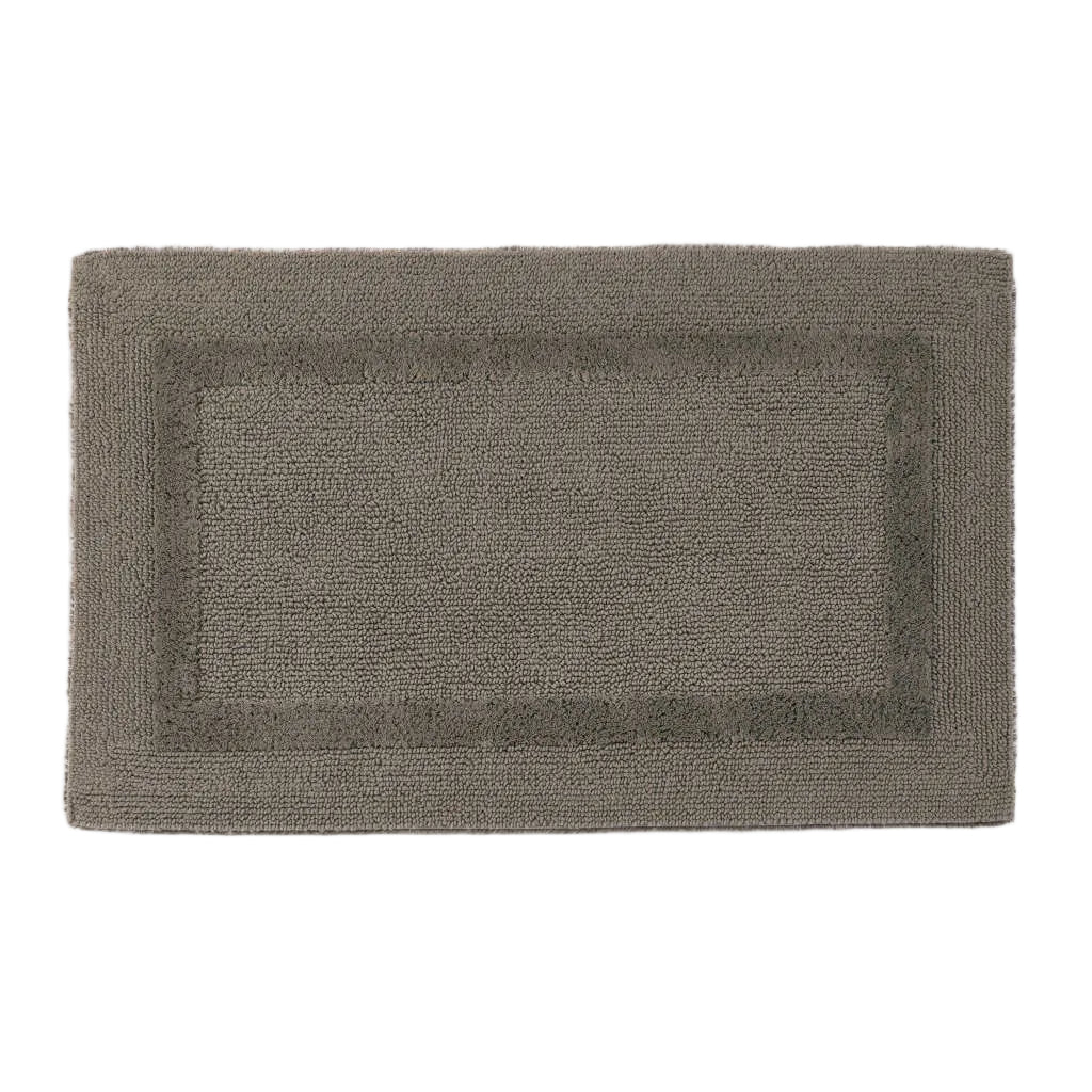 Gray bath mat on a white background
