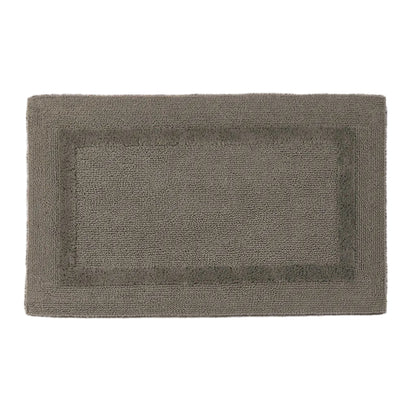 Gray bath mat on a white background