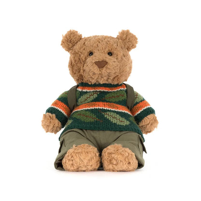 Jellycat Bartholomew Bear with Hiking Outfit