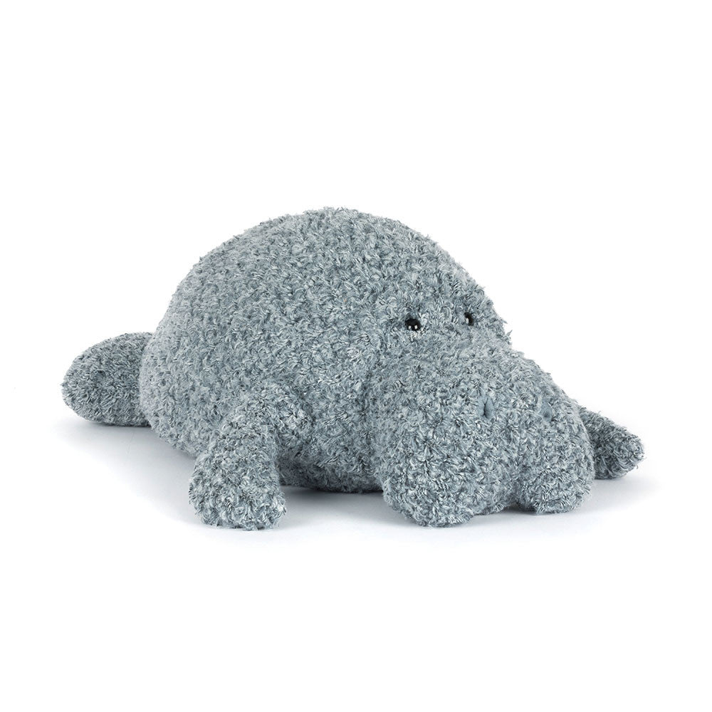 Jellycat Maffles the Manatee angled view